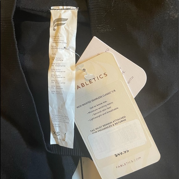 Fabletics high waisted seamless classic 7/8 - Picture 6 of 7